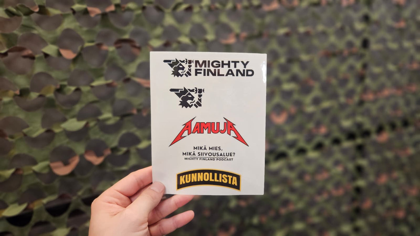 Mighty Finland tarra-arkki Mk.1