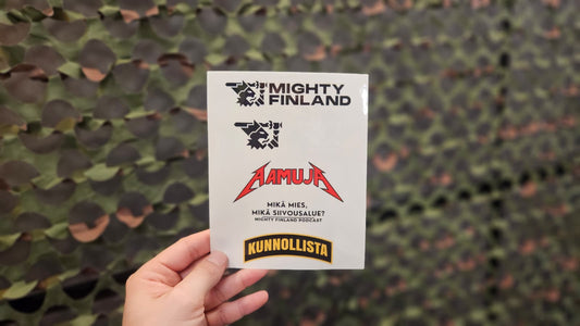 Mighty Finland tarra-arkki Mk.1